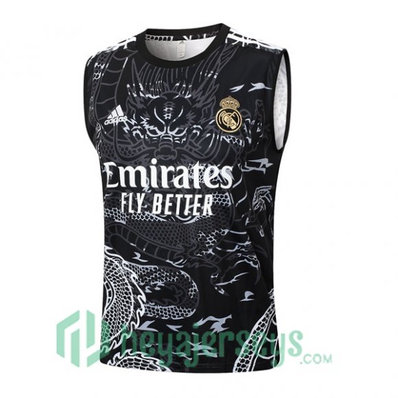 Soccer Vest Real Madrid Black 2024-2025