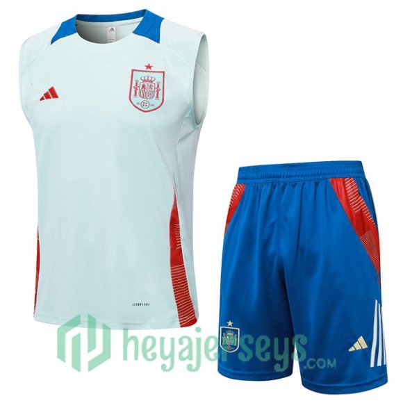 Soccer Vest Spain + Shorts Blue 2024-2025