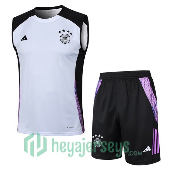 Soccer Vest Germany + Shorts White 2024-2025