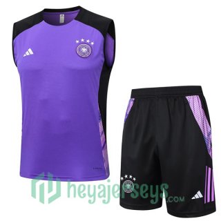 Soccer Vest Germany + Shorts Purple 2024-2025