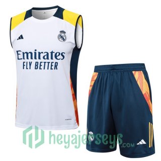 Soccer Vest Real Madrid + Shorts White 2024-2025