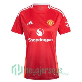 Manchester United Women Home Soccer Jerseys Red 2024-2025