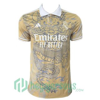 Real Madrid Special Edition Soccer Jerseys Yellow 2024-2025