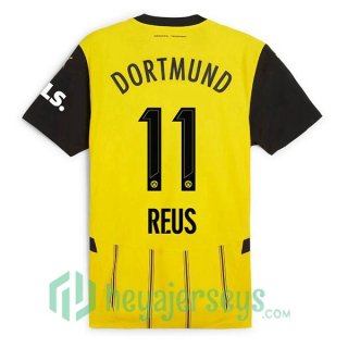 Borussia Dortmund (Reus 11) Home Soccer Jerseys Yellow 2024-2025
