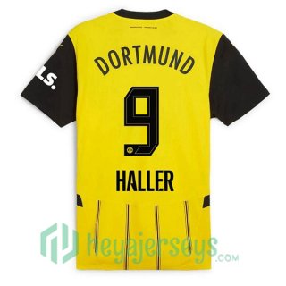 Borussia Dortmund (Haller 9) Home Soccer Jerseys Yellow 2024-2025