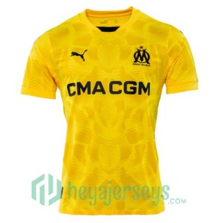 Olympique Marseille Goalkeeper Soccer Jerseys Yellow 2024-2025