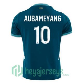 Olympique Marseille (AUBAMEYANG 10) Away Soccer Jerseys Blue 2024-2025