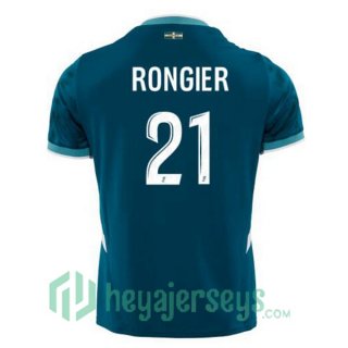 Olympique Marseille (RONGIER 21) Away Soccer Jerseys Blue 2024-2025