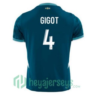 Olympique Marseille (GIGOT 4) Away Soccer Jerseys Blue 2024-2025