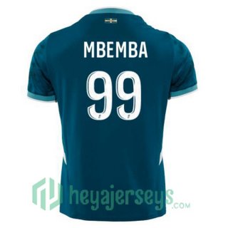 Olympique Marseille (MBEMBA 99) Away Soccer Jerseys Blue 2024-2025