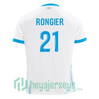Olympique Marseille (RONGIER 21) Home Soccer Jerseys White 2024-2025