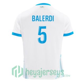 Olympique Marseille (BALERDI 5) Home Soccer Jerseys White 2024-2025
