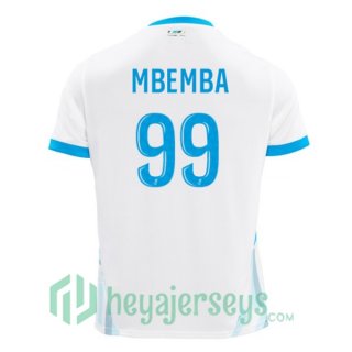 Olympique Marseille (MBEMBA 99) Home Soccer Jerseys White 2024-2025