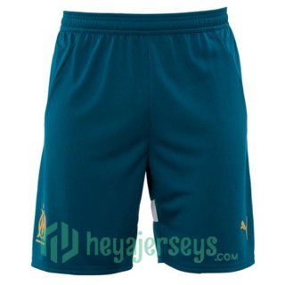 Olympique Marseille Away Soccer Shorts Blue 2024-2025