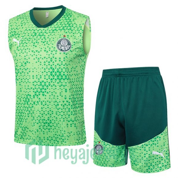 Soccer Vest Palmeiras + Shorts Green 2024-2025