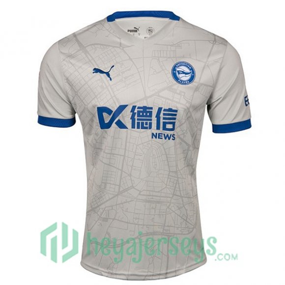 Deportivo Alaves Away Soccer Jerseys Gray 2024-2025