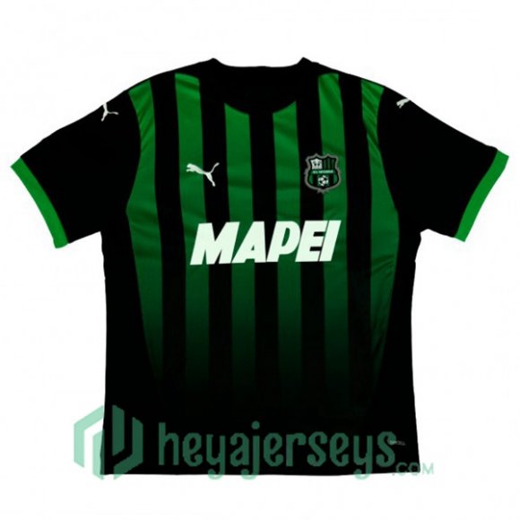 US Sassuolo Home Soccer Jerseys Green Black 2024-2025