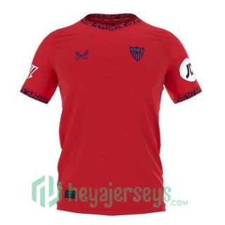 Sevilla FC Away Soccer Jerseys Red 2024-2025