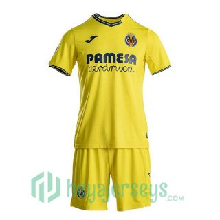 Villarreal Kids Home Soccer Jerseys Yellow 2024-2025