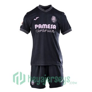 Villarreal Kids Third Soccer Jerseys Black 2024-2025