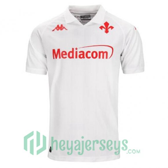 ACF Fiorentina Away Soccer Jerseys White 2024-2025