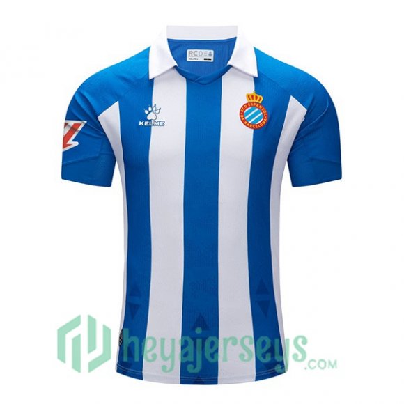 RCD Espanyol Home Soccer Jerseys Blue White 2024-2025