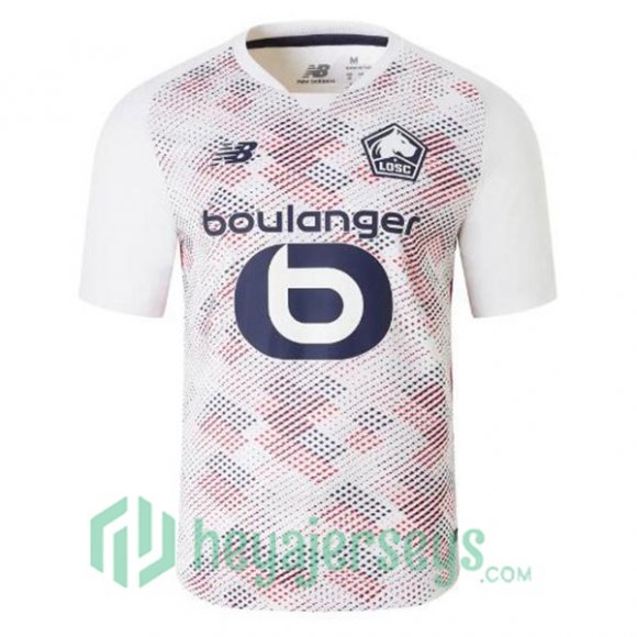 Lille OSC Away Soccer Jerseys White 2024-2025