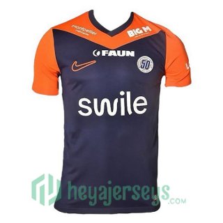 Montpellier HSC Home Soccer Jerseys Blue Orange 2024-2025
