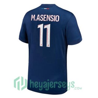 Paris Saint Germain (M.Asensio 11) Home Soccer Jerseys Blue Royal 2024-2025