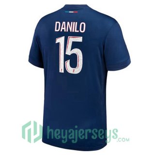 Paris Saint Germain (Danilo 15) Home Soccer Jerseys Blue Royal 2024-2025