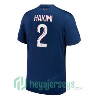 Paris Saint Germain (Hakimi 2) Home Soccer Jerseys Blue Royal 2024-2025