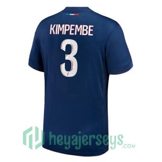 Paris Saint Germain (Kimpembe 3) Home Soccer Jerseys Blue Royal 2024-2025
