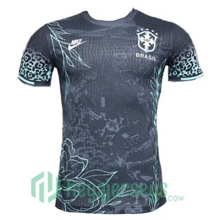 Brazil Special Edition Soccer Jerseys Black 2024-2025