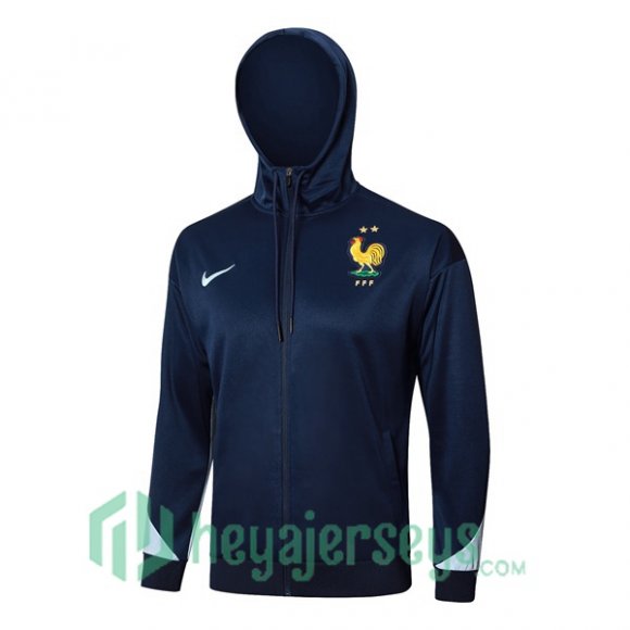 Hooded Sweatshirt France Blue Royal 2024-2025