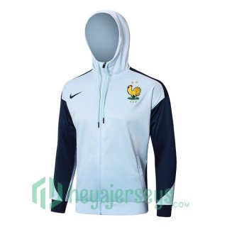 Hooded Sweatshirt France Blue 2024-2025