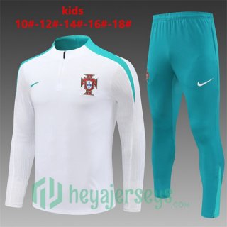 Tracksuit Portugal Kids White 2024-2025
