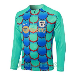 Training Sweatshirt FC Barcelona Green 2024-2025