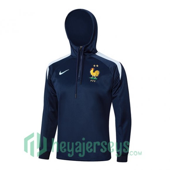 Hooded Sweatshirt France Blue Royal 2024-2025