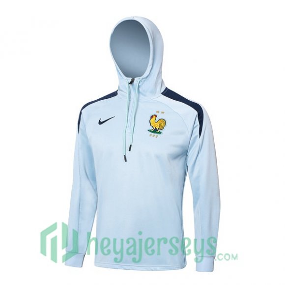 Hooded Sweatshirt France Blue 2024-2025