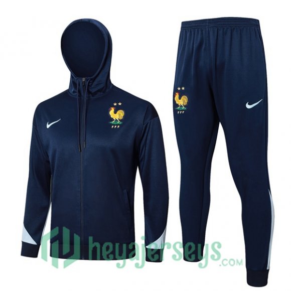 Tracksuit - Hooded France Blue Royal 2024-2025