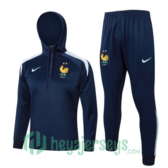 Tracksuit - Hooded France Blue Royal 2024-2025