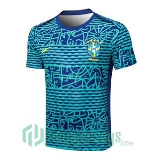 Brazil Training T-Shirts Blue 2024-2025