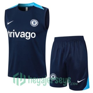 Soccer Vest FC Chelsea + Shorts Blue 2024-2025