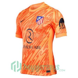 Atletico Madrid Goalkeeper Soccer Jerseys Orange 2024-2025