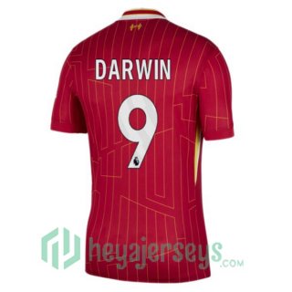 FC Liverpool (DARWIN 9) Home Soccer Jerseys Red 2024-2025