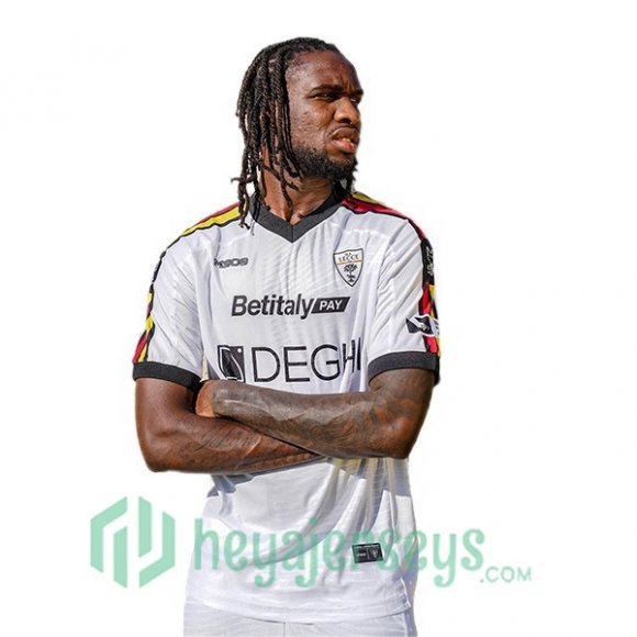 Lecce Away Soccer Jerseys White 2024/2025