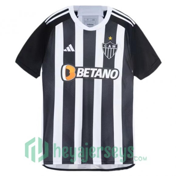 Atletico Mineiro Home Soccer Jerseys Black White 2024/2025