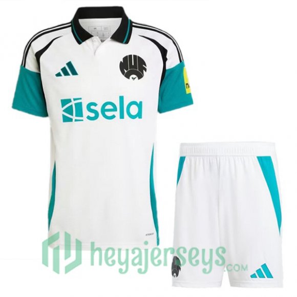 Newcastle United Kids Third Soccer Jerseys White 2024/2025