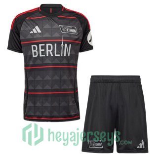 FC Union Berlin Kids Away Soccer Jerseys Black 2024/2025