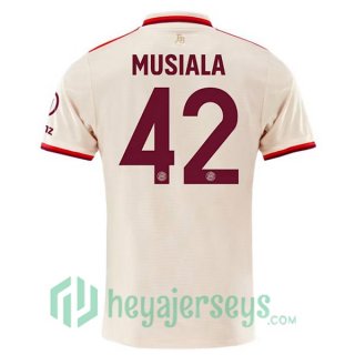 Bayern Munich (Musiala 42) Third Soccer Jerseys Yellow 2024/2025